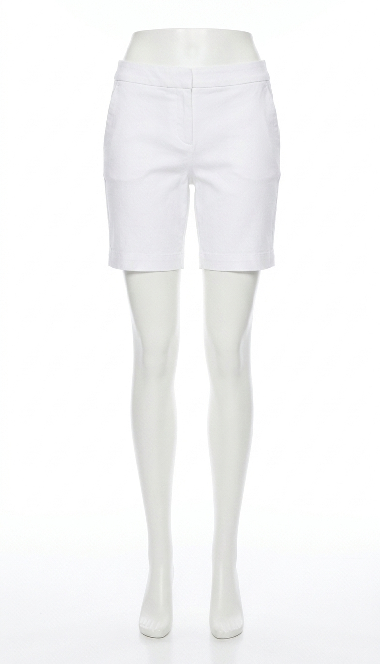 NEW TRIBAL flat pull on short in white